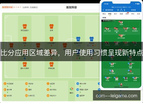 比分应用区域差异，用户使用习惯呈现新特点
